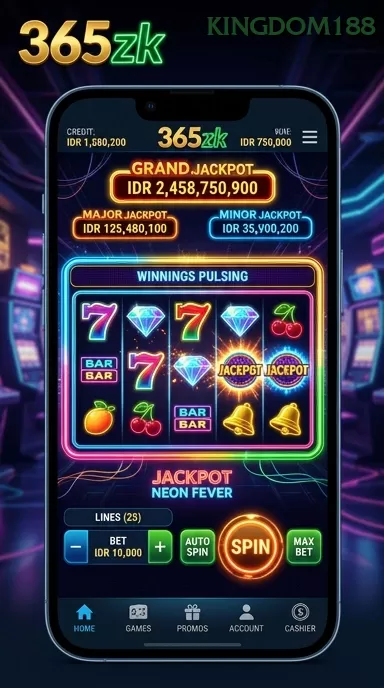 Cuplikan layar 918KAYA — menu navigasi